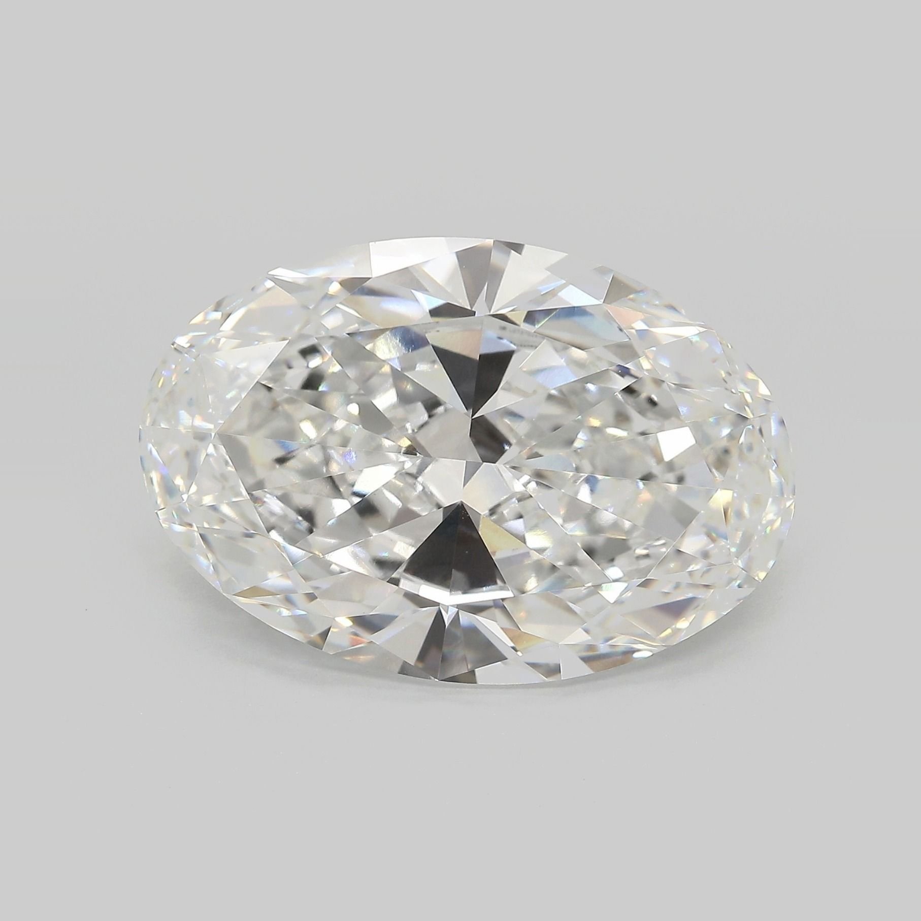 15.14ct F VVS2 Very Good Cut Oval Lab Grown Diamond