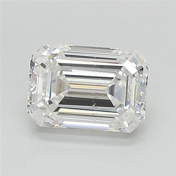 1.50ct D SI1 Very Good Cut Emerald Lab Grown Diamond