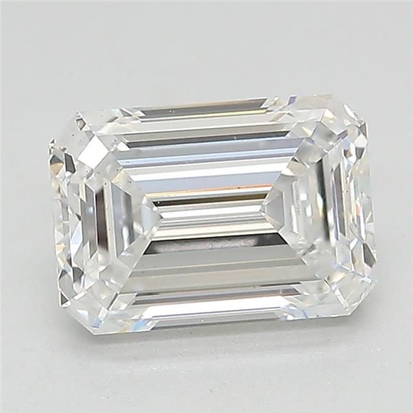 2.08ct D VS2 Rare Carat Ideal Cut Emerald Lab Grown Diamond