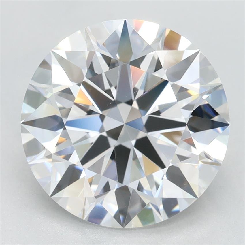 3.29ct D VVS2 Rare Carat Ideal Cut Round Lab Grown Diamond