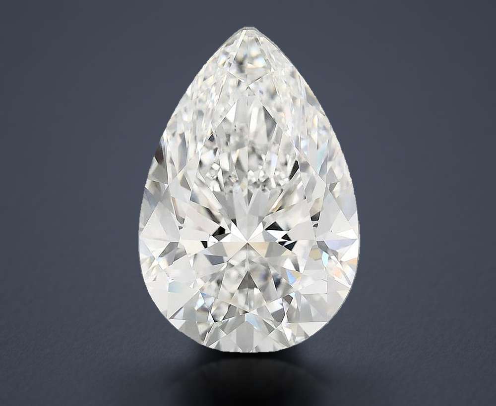 7.46 Carat Pear Lab Diamond