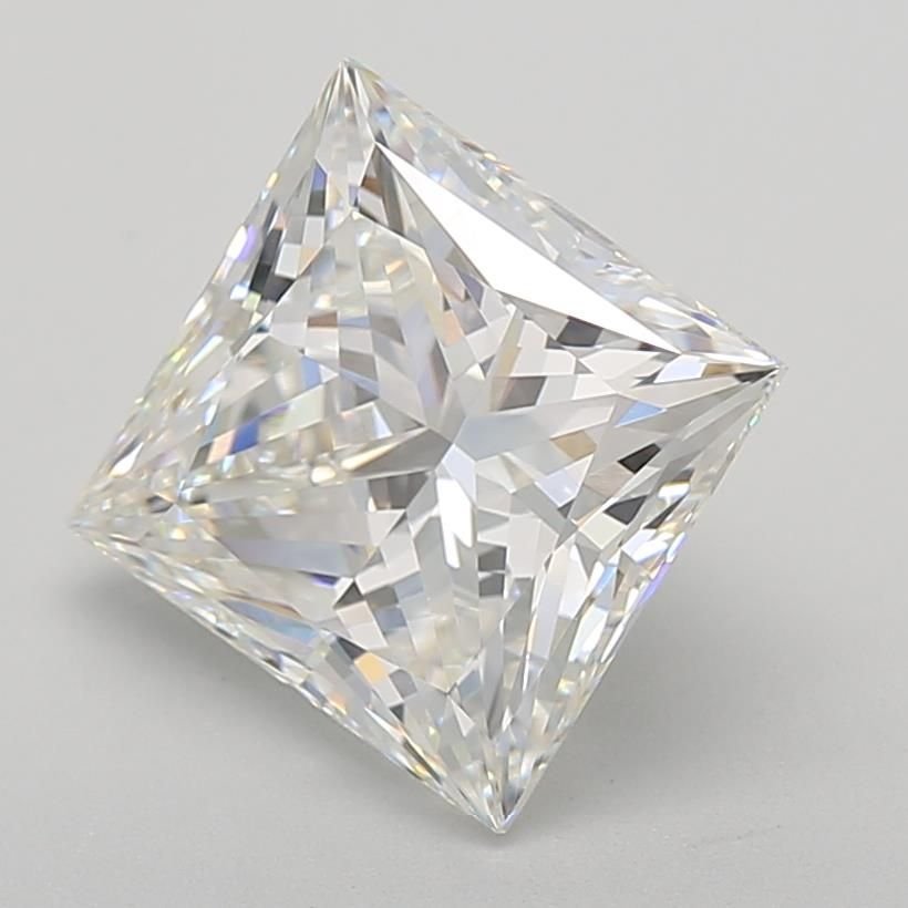 5.05ct G VVS2 Rare Carat Ideal Cut Princess Lab Grown Diamond