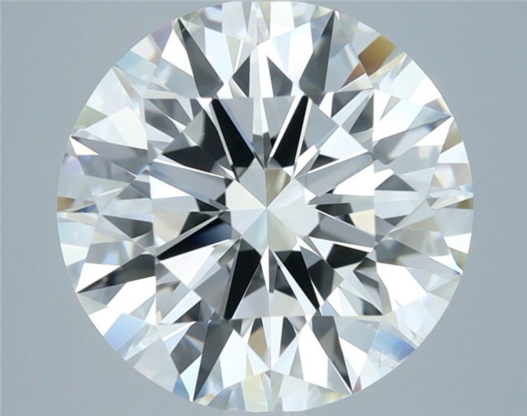 5.03ct J VS2 Rare Carat Ideal Cut Round Diamond