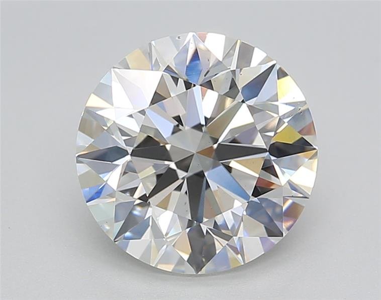 2.82ct F VS2 Rare Carat Ideal Cut Round Lab Grown Diamond