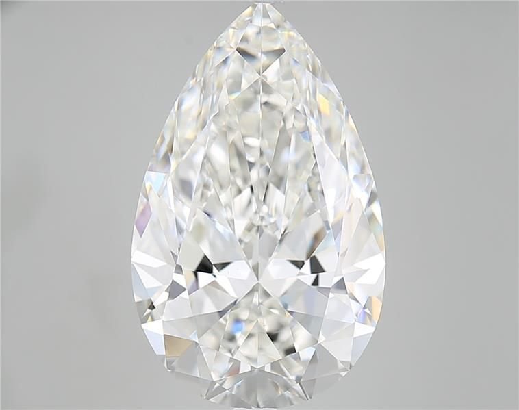 8.01ct G SI2 Rare Carat Ideal Cut Pear Diamond