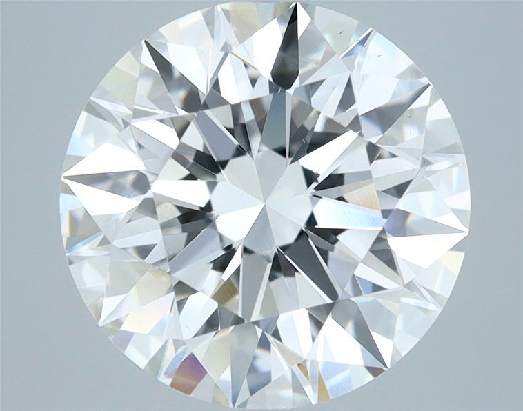 4.12ct H VS2 Rare Carat Ideal Cut Round Diamond