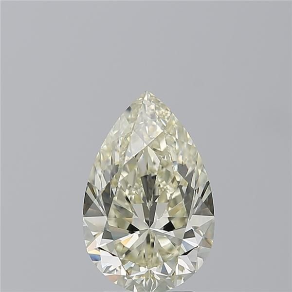 3.02ct I SI2 Rare Carat Ideal Cut Pear Diamond
