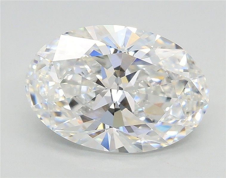 3.01ct E VS1 Rare Carat Ideal Cut Oval Lab Grown Diamond