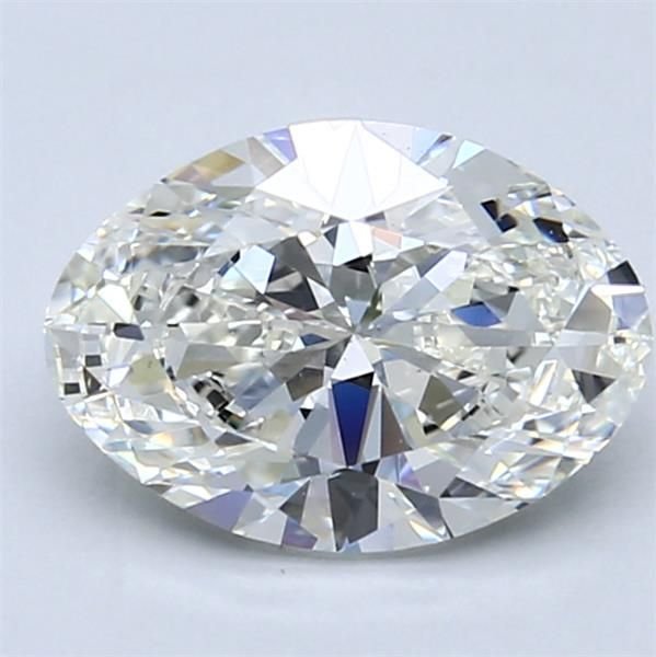 2.01ct H SI1 Rare Carat Ideal Cut Oval Diamond