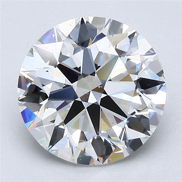 2.40ct F VS1 Rare Carat Ideal Cut Round Diamond