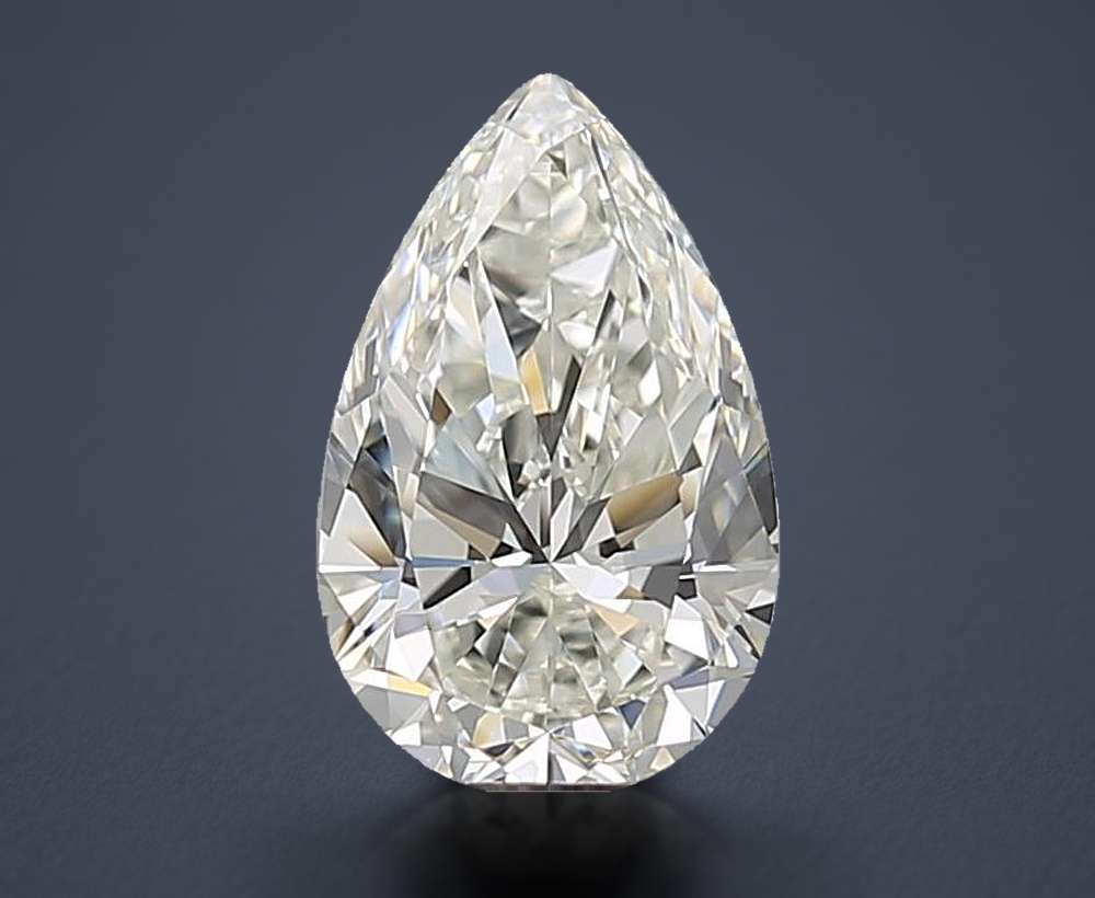 1.61 Carat Pear Natural Diamond