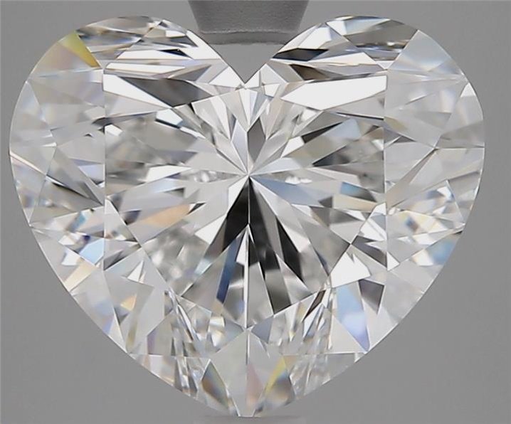 5.02ct E VVS2 Rare Carat Ideal Cut Heart Diamond