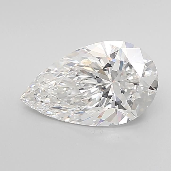 3.03ct E VS1 Rare Carat Ideal Cut Pear Lab Grown Diamond