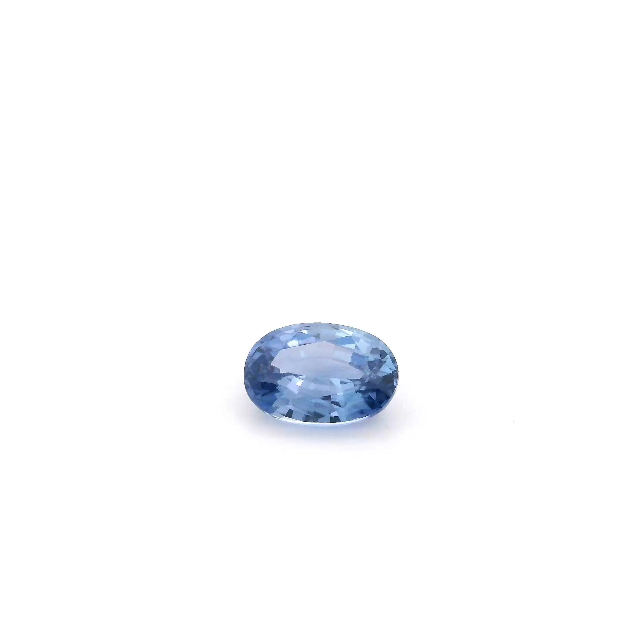 0.68 Carat Blue Oval Sapphire