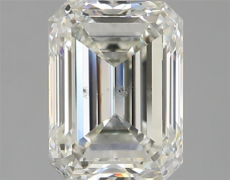 3.00ct K SI1 Rare Carat Ideal Cut Emerald Diamond