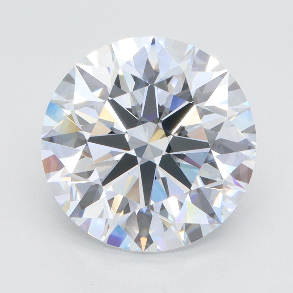 5.42ct F VVS1 Rare Carat Ideal Cut Round Lab Grown Diamond