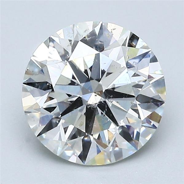 2.01ct J SI2 Rare Carat Ideal Cut Round Diamond