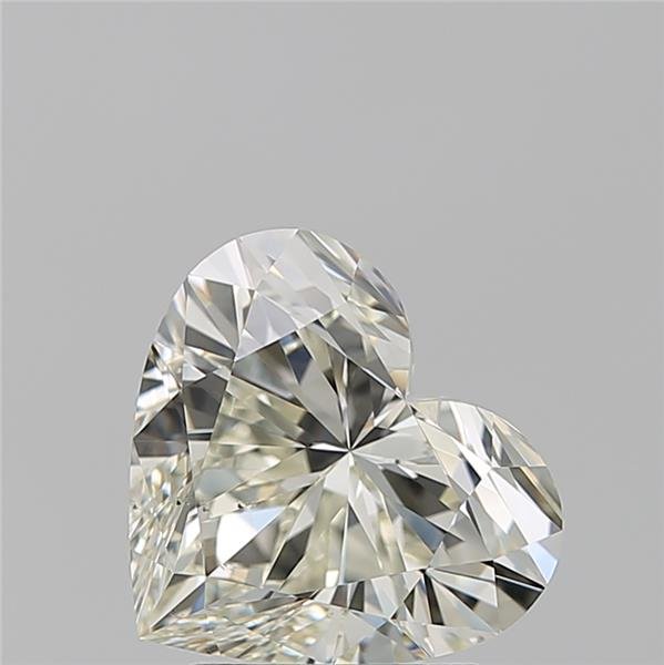 2.53ct J VS2 Rare Carat Ideal Cut Heart Diamond