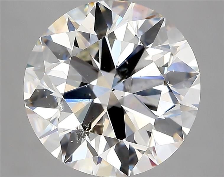 5.05ct J SI2 Rare Carat Ideal Cut Round Diamond
