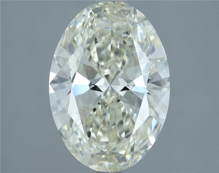 3.01ct J SI2 Rare Carat Ideal Cut Oval Diamond