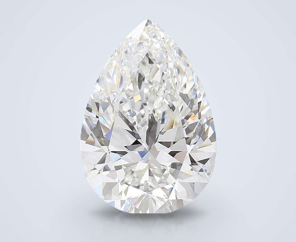 6.59 Carat Pear Lab Diamond