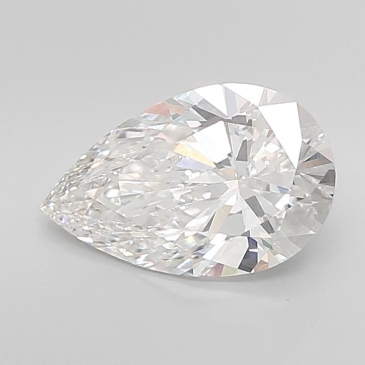 4.00ct F VVS2 Rare Carat Ideal Cut Pear Lab Grown Diamond