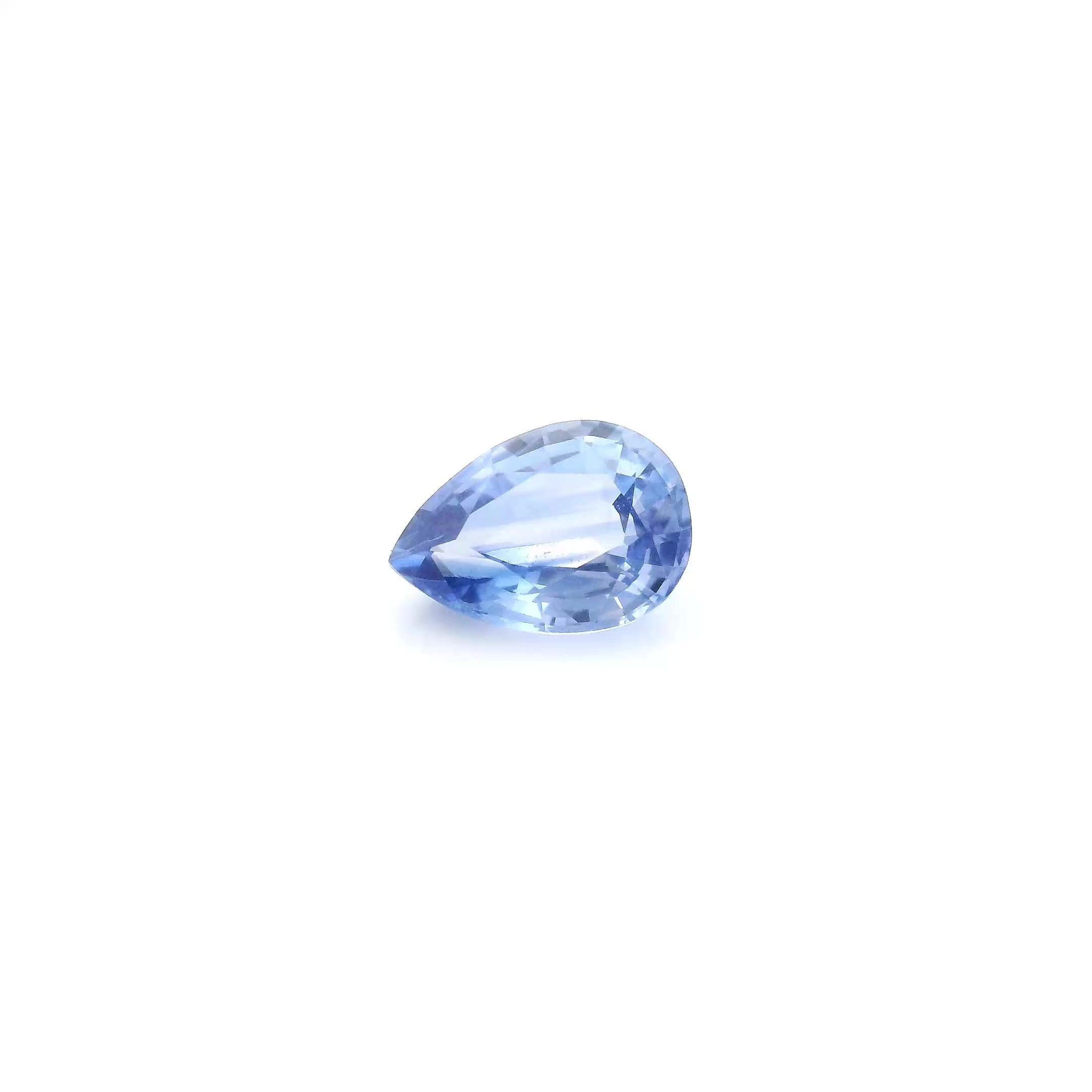 0.87 Carat Light Blue Pear Sapphire