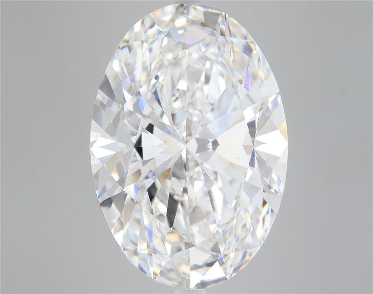 15.67ct F VS2 Rare Carat Ideal Cut Oval Lab Grown Diamond