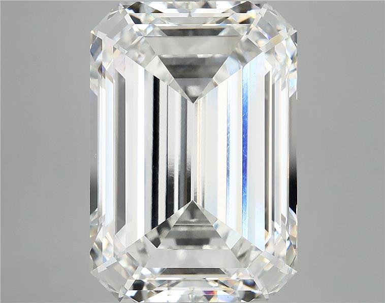 15.27ct F VVS2 Rare Carat Ideal Cut Emerald Lab Grown Diamond