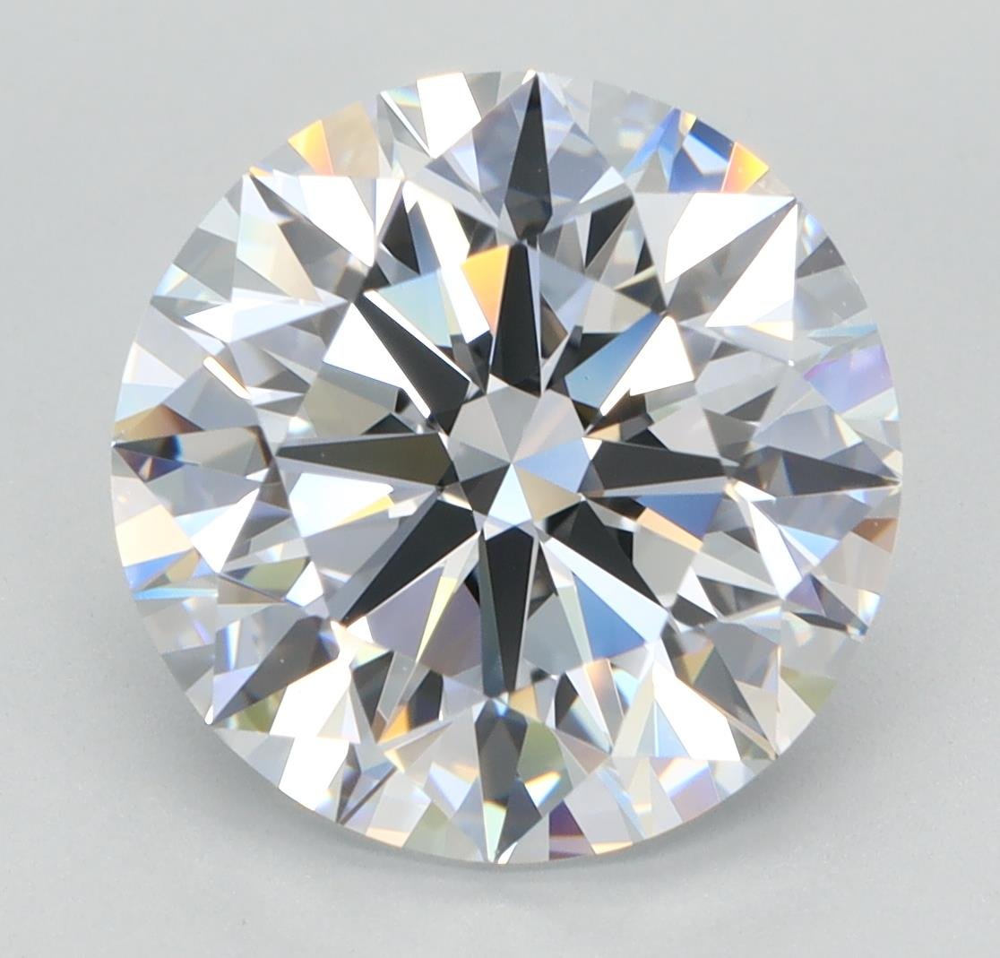 4.17ct E VVS2 Rare Carat Ideal Cut Round Lab Grown Diamond