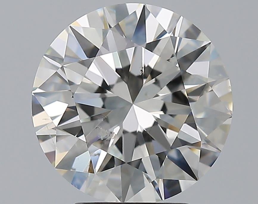 4.01ct I SI2 Rare Carat Ideal Cut Round Diamond