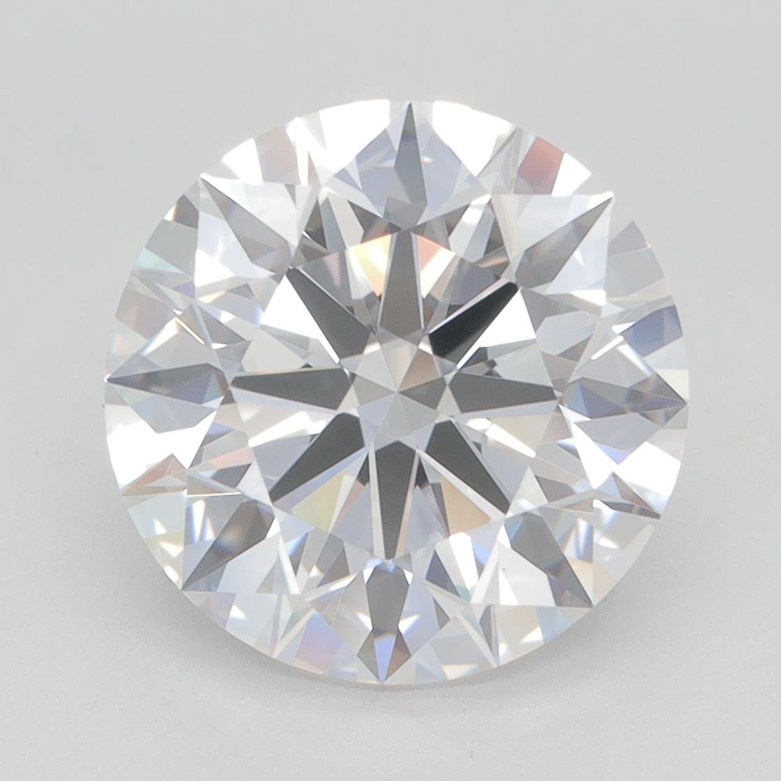 5.05ct F VVS1 Rare Carat Ideal Cut Round Lab Grown Diamond