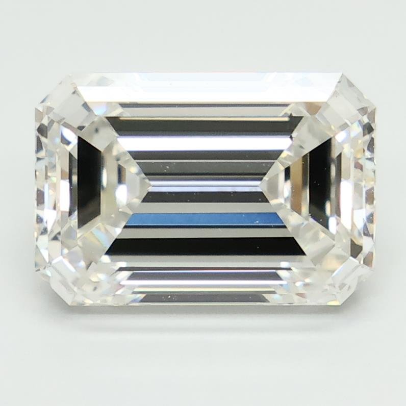 4.01ct F VS2 Rare Carat Ideal Cut Emerald Lab Grown Diamond