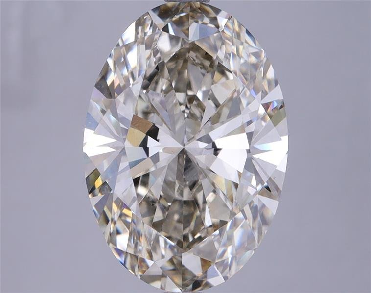 5.04ct J VS2 Rare Carat Ideal Cut Oval Lab Grown Diamond