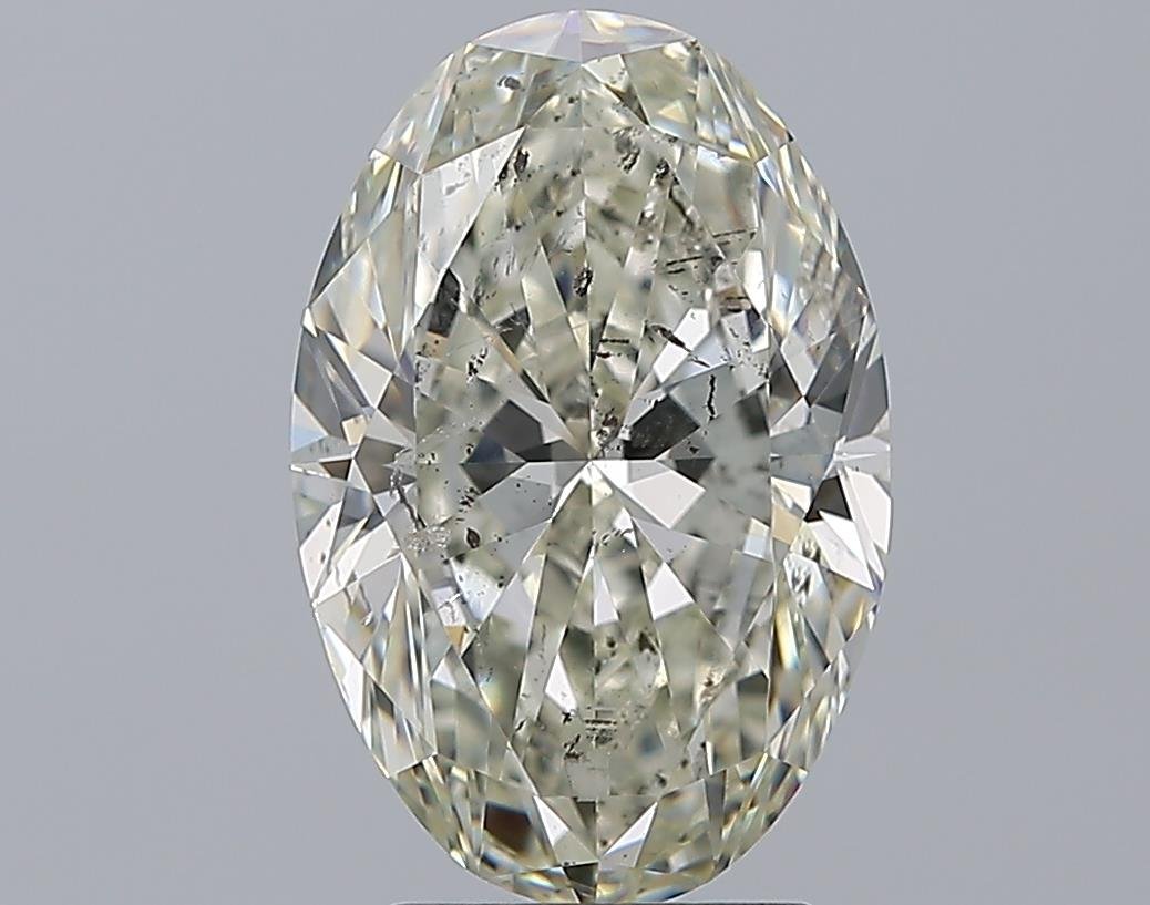 3.60ct I SI2 Rare Carat Ideal Cut Oval Diamond