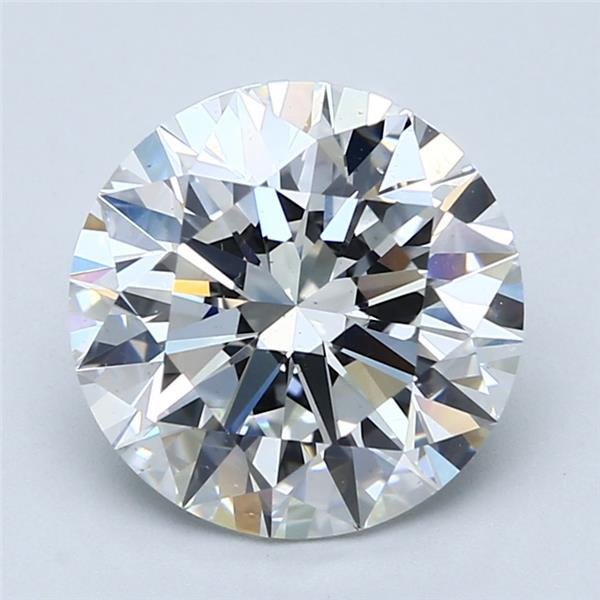 4.02ct G SI1 Rare Carat Ideal Cut Round Diamond