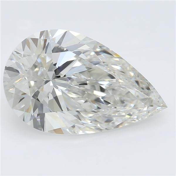 3.05ct H VVS2 Rare Carat Ideal Cut Pear Lab Grown Diamond