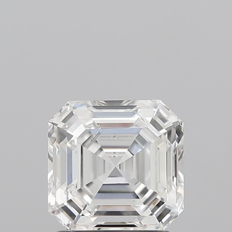 1.51ct D SI1 Rare Carat Ideal Cut Asscher Lab Grown Diamond