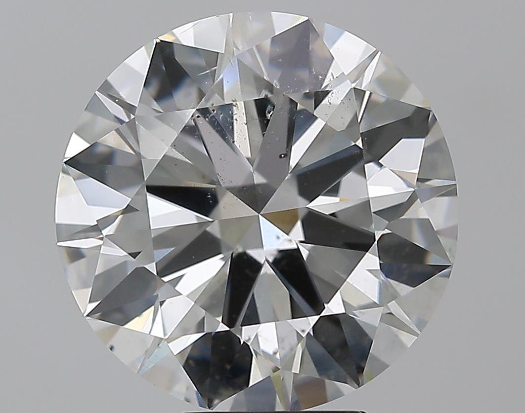 7.01ct F SI2 Rare Carat Ideal Cut Round Diamond