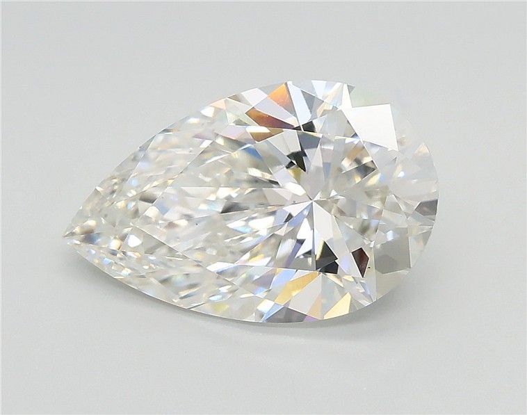 3.04ct F VS1 Rare Carat Ideal Cut Pear Lab Grown Diamond
