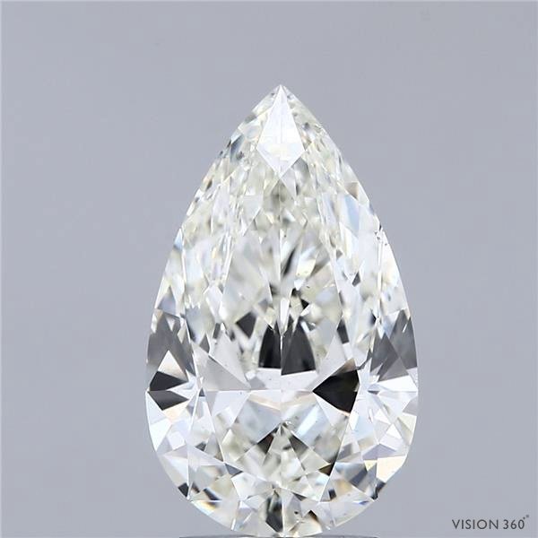 3.03ct K SI1 Excellent Cut Pear Diamond