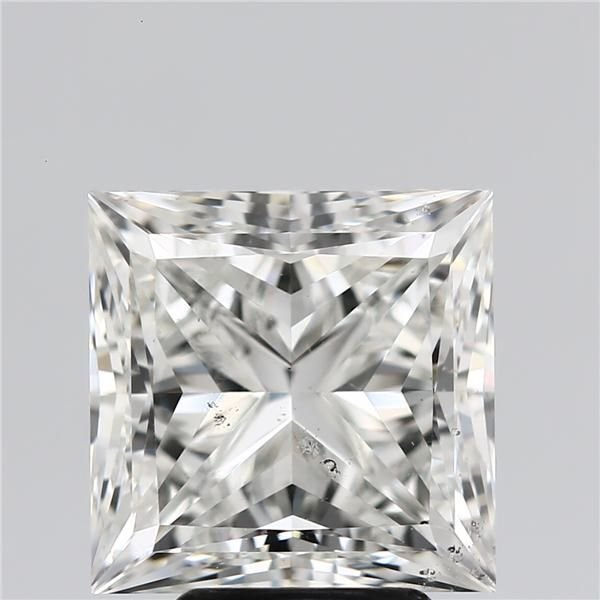 5.01ct H SI1 Rare Carat Ideal Cut Princess Diamond