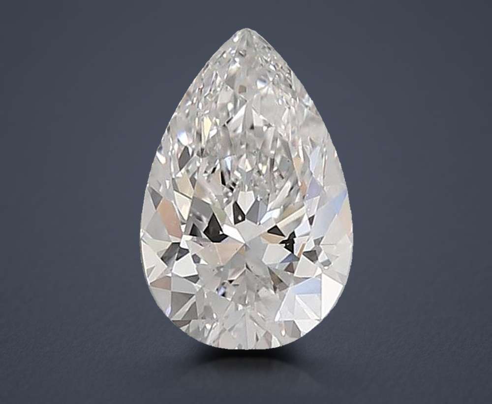 1.54 Carat Pear Lab Diamond