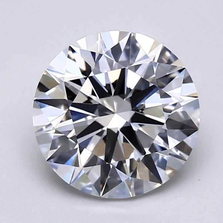 3.86ct F VVS2 Rare Carat Ideal Cut Round Lab Grown Diamond