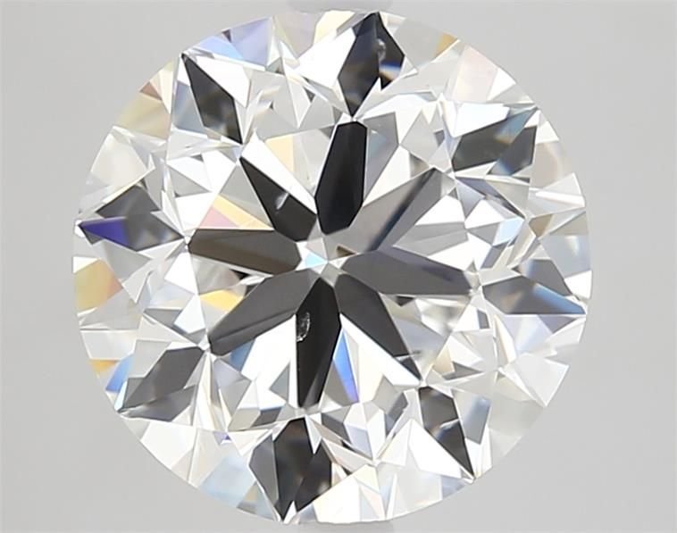 4.01ct F SI1 Very Good Cut Round Diamond