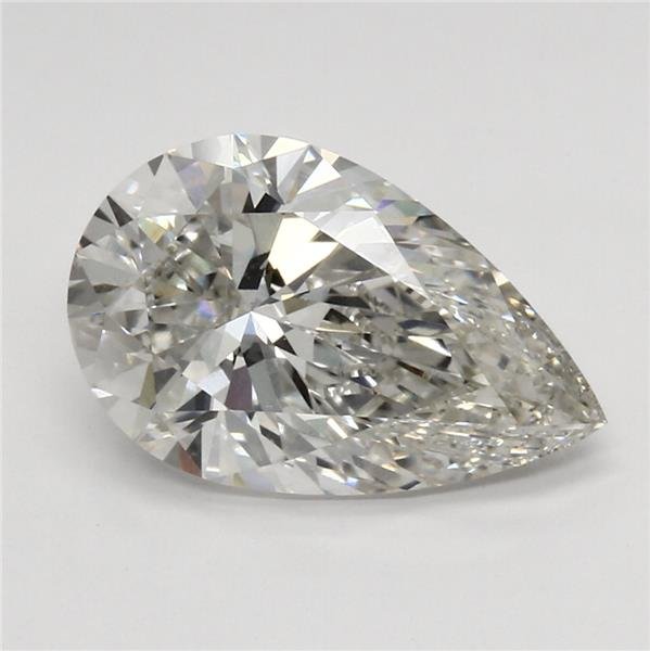 3.15ct H VS1 Rare Carat Ideal Cut Pear Lab Grown Diamond