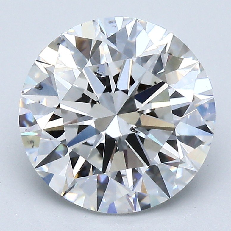 3.01ct F SI1 Rare Carat Ideal Cut Round Diamond