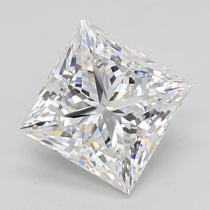 2.01ct F VS1 Rare Carat Ideal Cut Princess Lab Grown Diamond