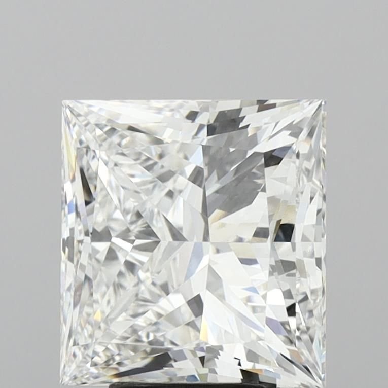 5.66ct F VVS2 Rare Carat Ideal Cut Princess Lab Grown Diamond