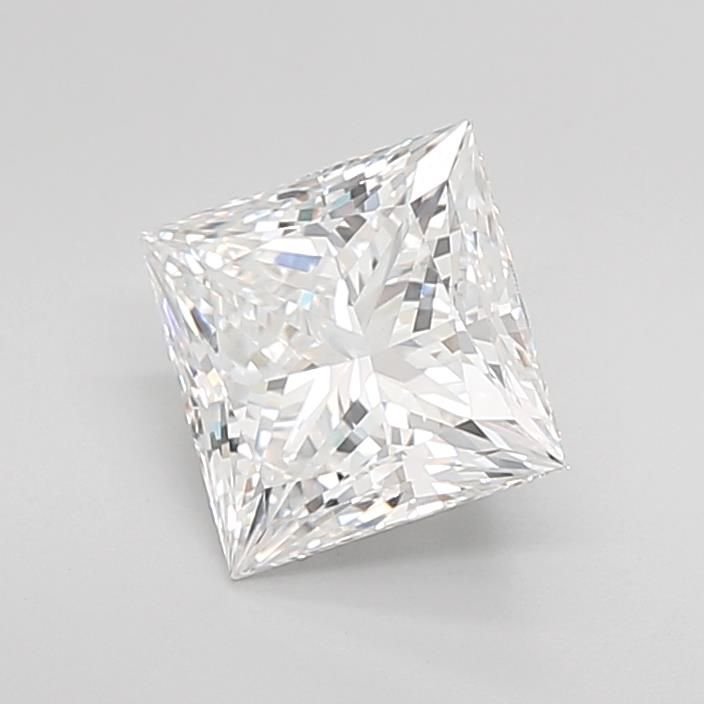 2.01ct E VVS2 Rare Carat Ideal Cut Princess Lab Grown Diamond